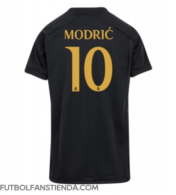 Real Madrid Luka Modric #10 Tercera Equipación Mujer 2023-24 Manga Corta